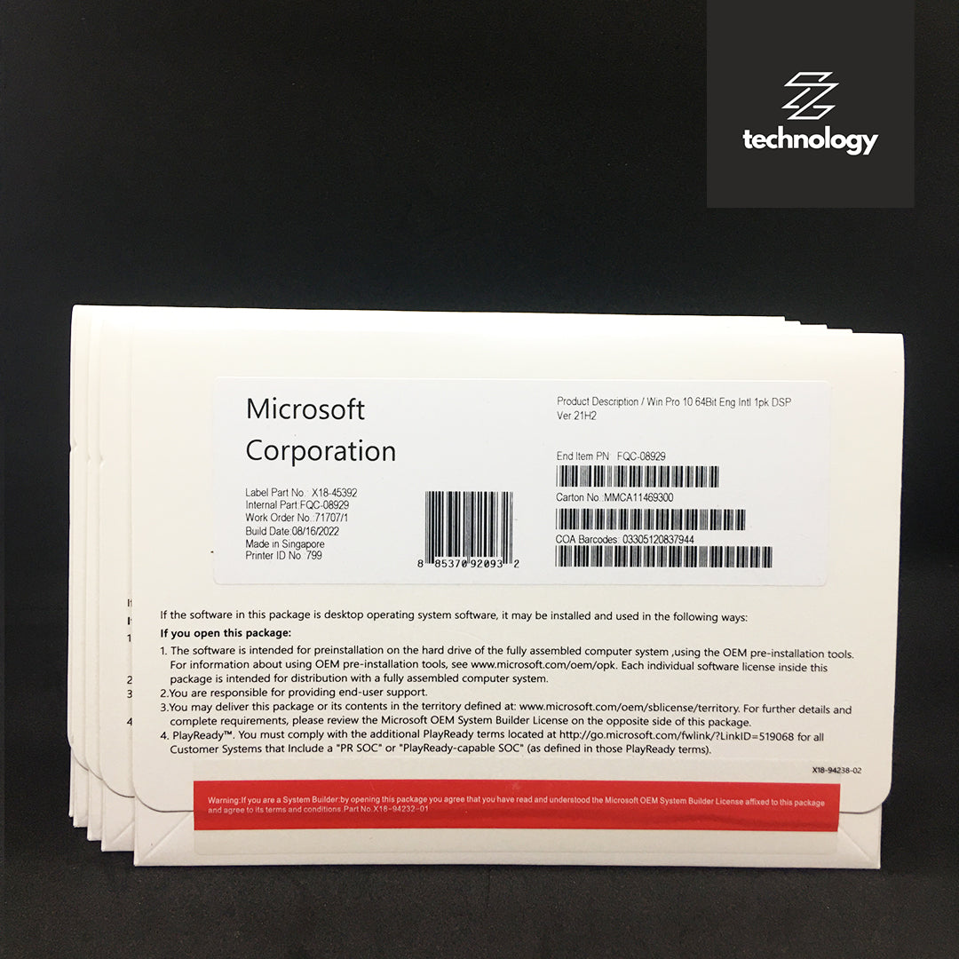 Windows 10 Professional 32/64 Bit DVD