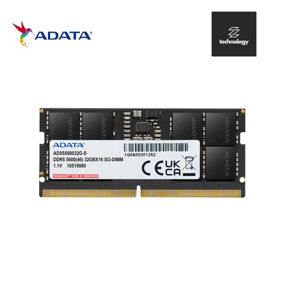 ADATA DDR5-5600 SODIMM MEMORY MODULE – Ztechnology IT Solutions Corp. ADATA DDR5-5600 SODIMM MEMORY MODULE – Ztechnology IT Solutions Corp.