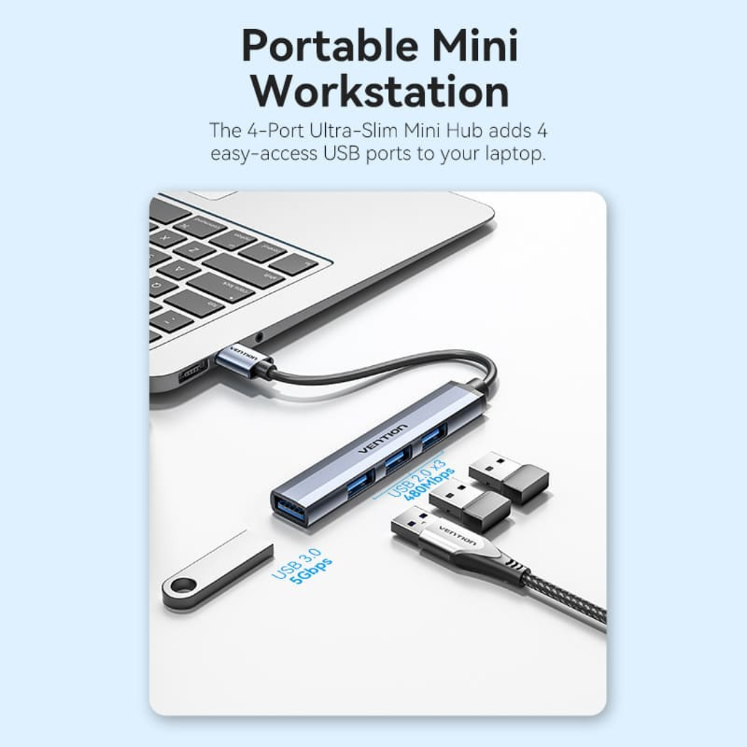 Vention 4 in 1 USB 3.0 Mini Hub
