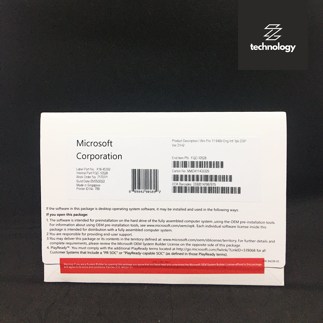 Windows 11 professional 32 64 bit dvd ztechnology it solutions corp 